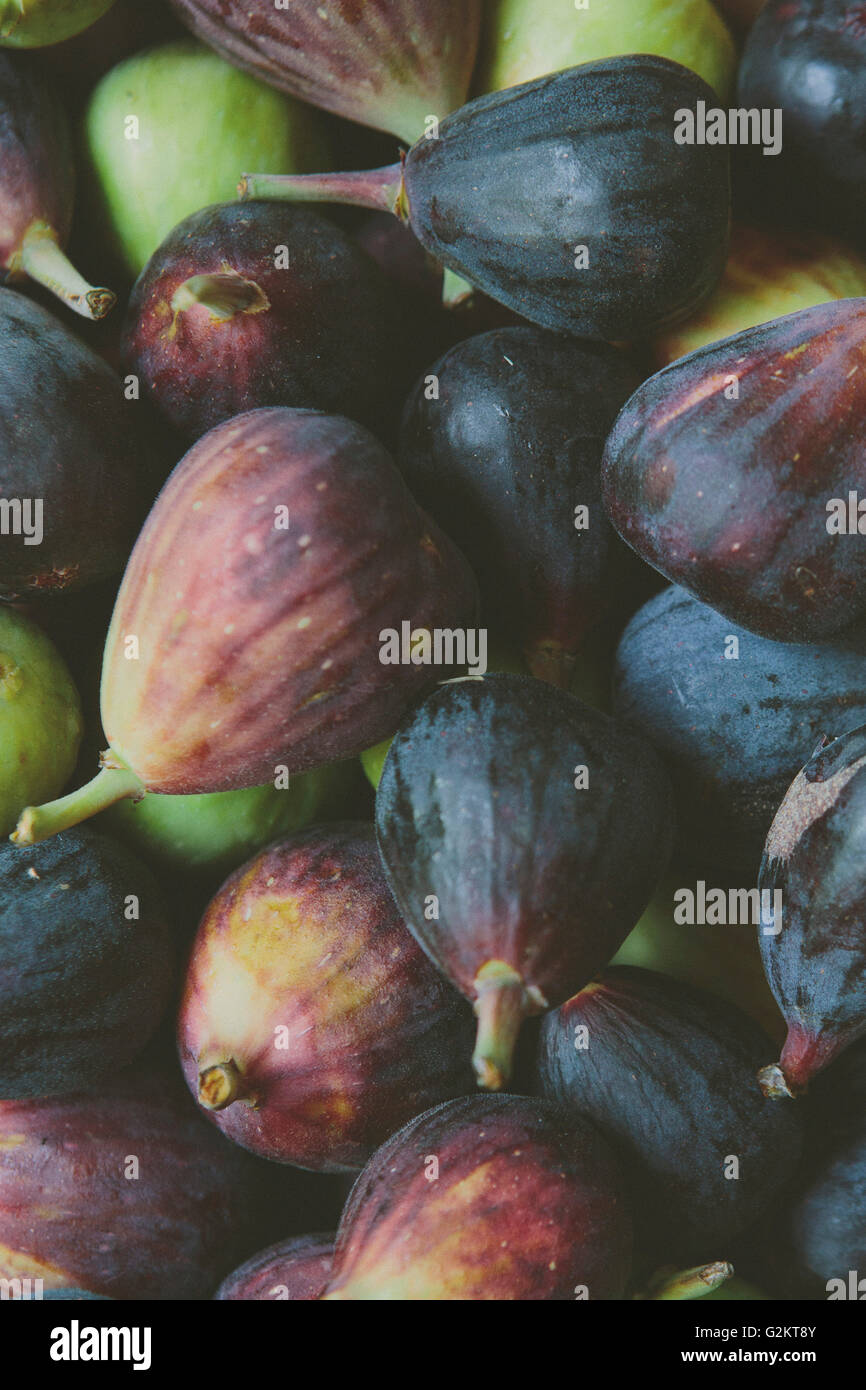 Figues fraîches, Close Up Banque D'Images