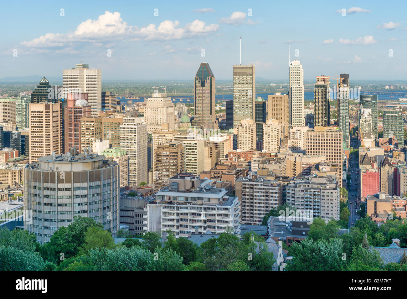 Ville de Montréal Mont-Royal Lookout Banque D'Images