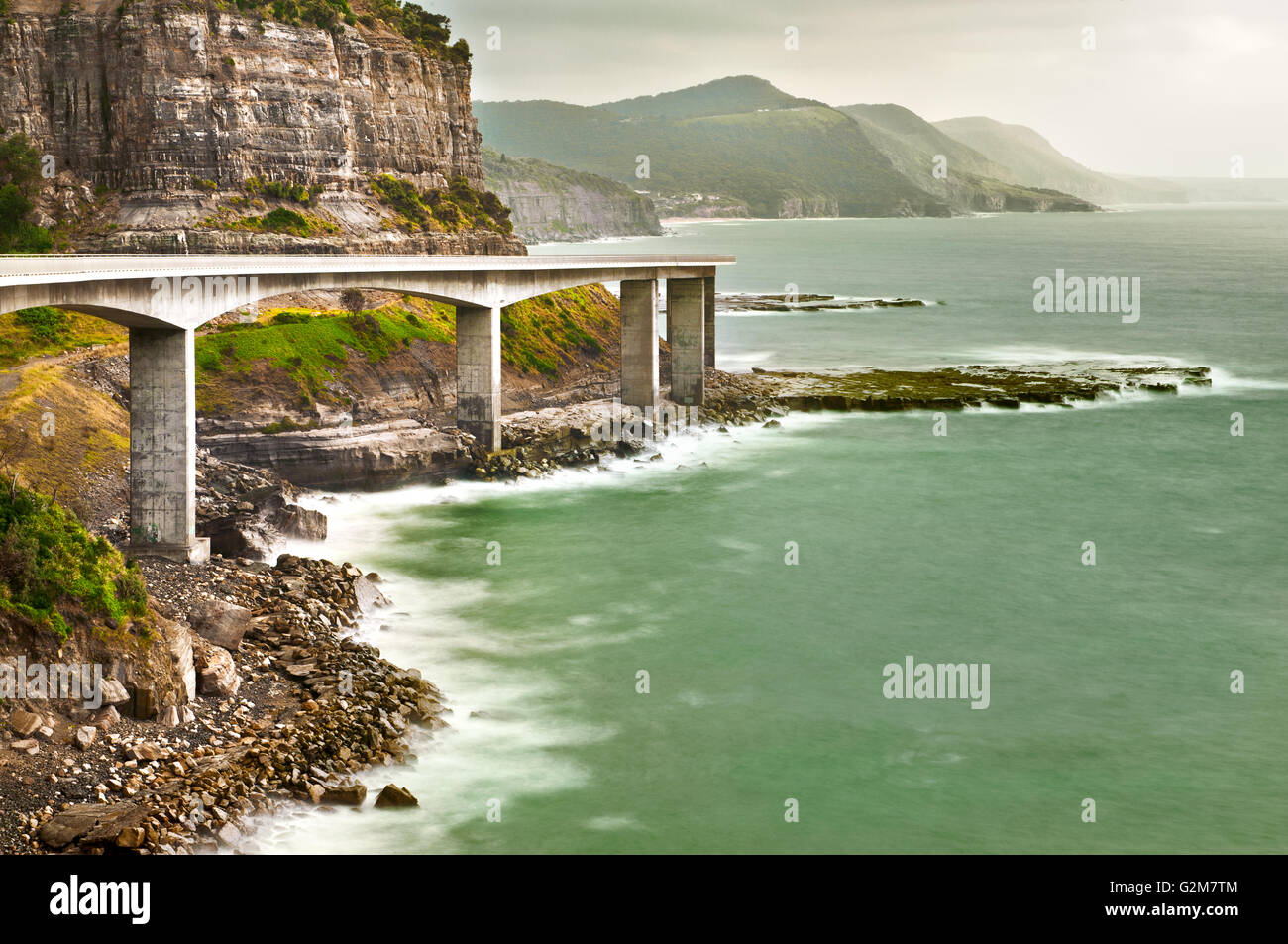 Célèbre Sea Cliff Bridge près de Clifton, au sud de Sydney. Banque D'Images