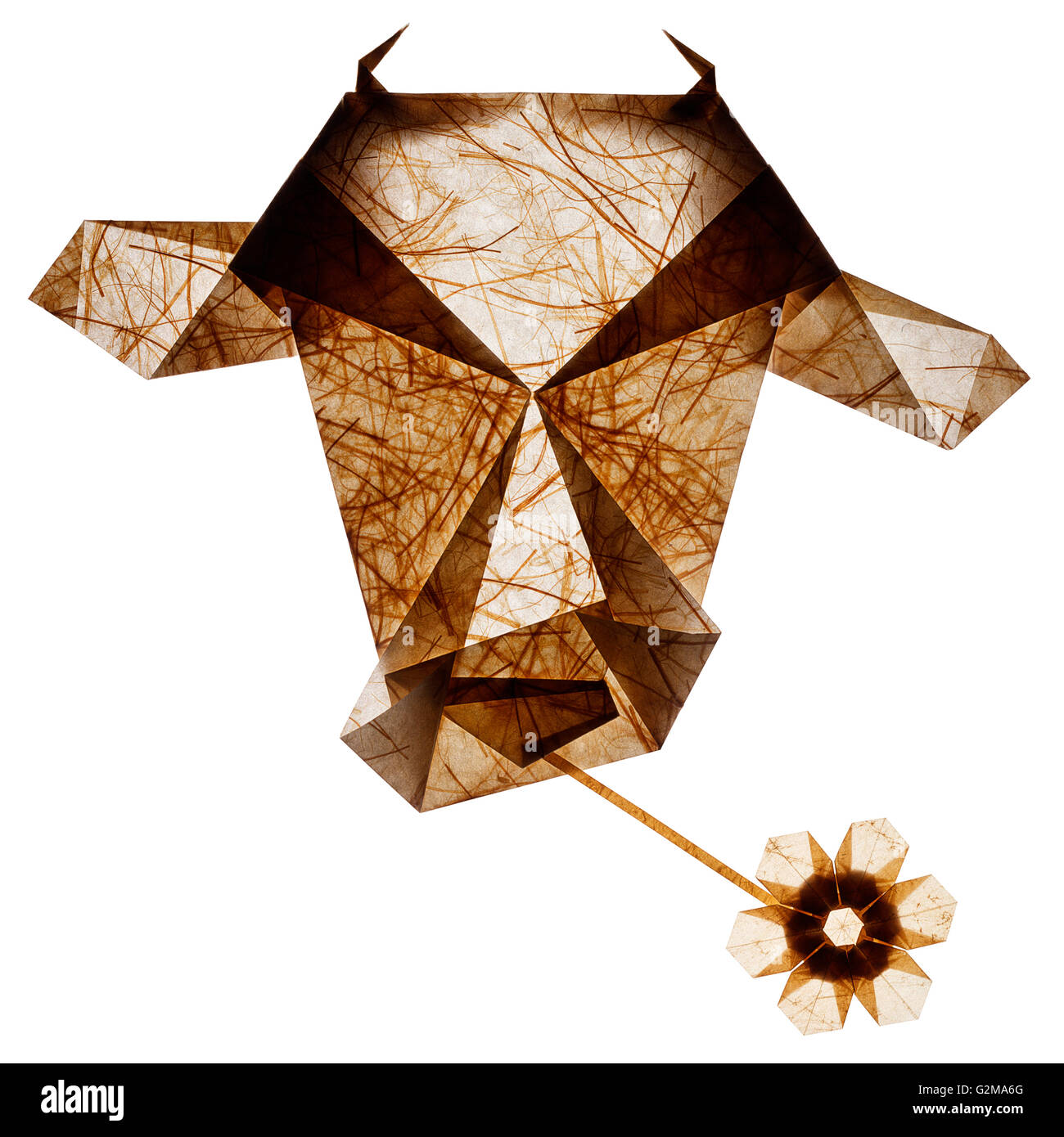 Taureau de l’origami Banque D'Images