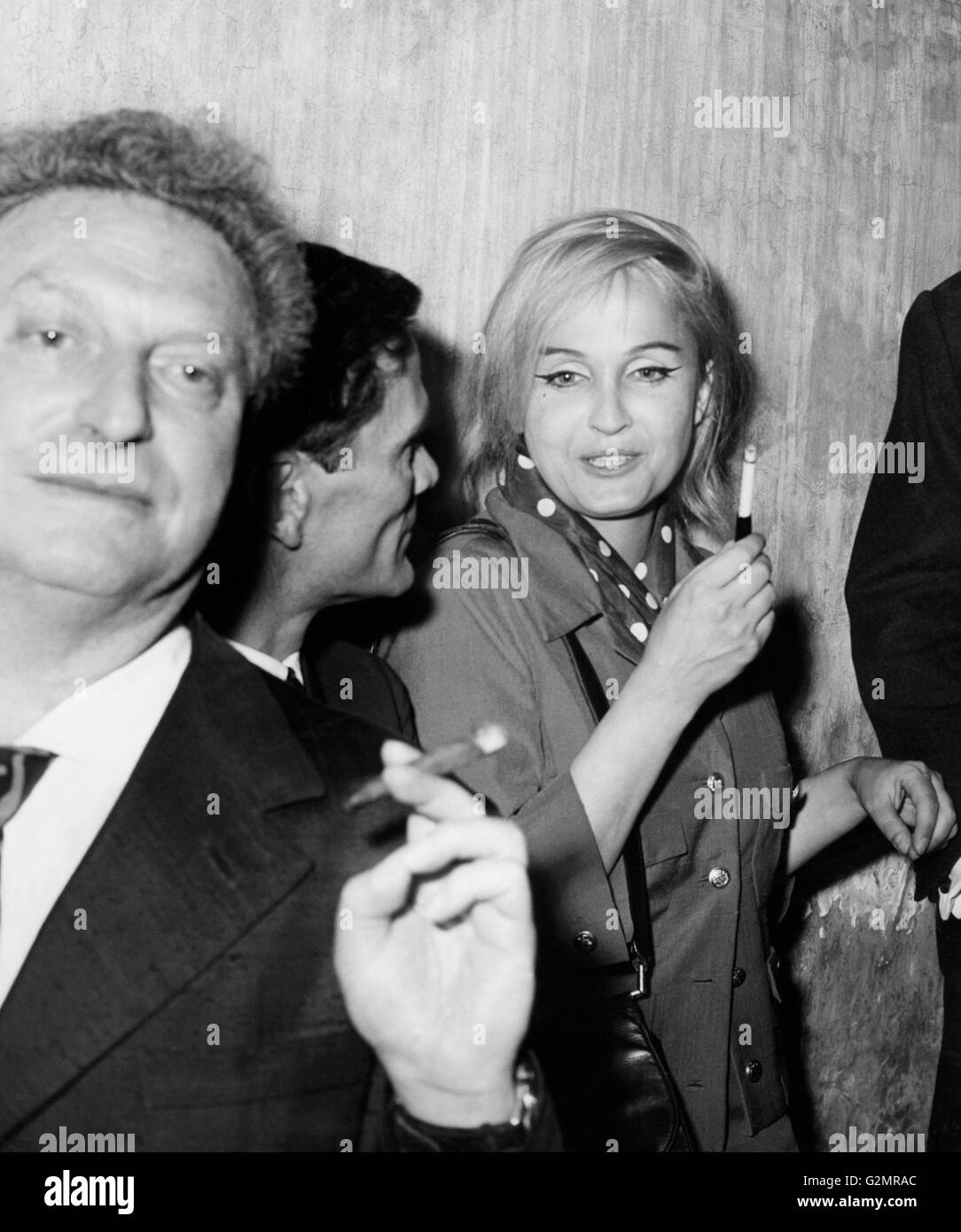 Carlo servi,Pier Paolo Pasolini et Laura Betti,premio strega,Rome 1961 Banque D'Images