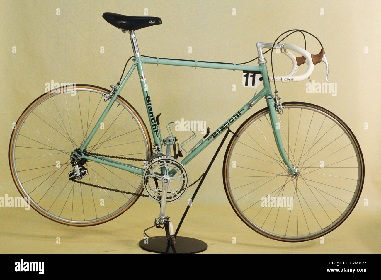 Historique de la bicyclette Bianchi velo de course Photo Stock Alamy