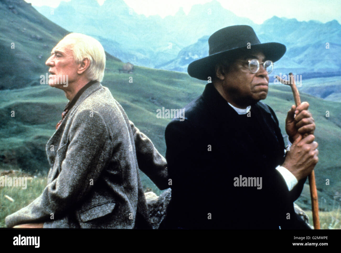 Richard Harris,James Earl Jones,pleurer,le pays bien-aimé Banque D'Images