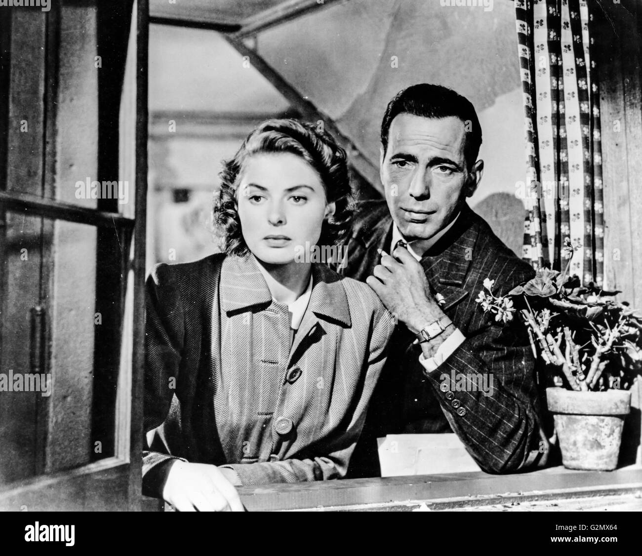 Humphrey Bogart, Ingrid Bergman dans casablanca,1942 Banque D'Images