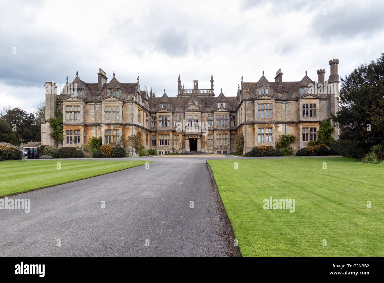 Le château seigneurial de Corsham court dans le Wiltshire Banque D'Images