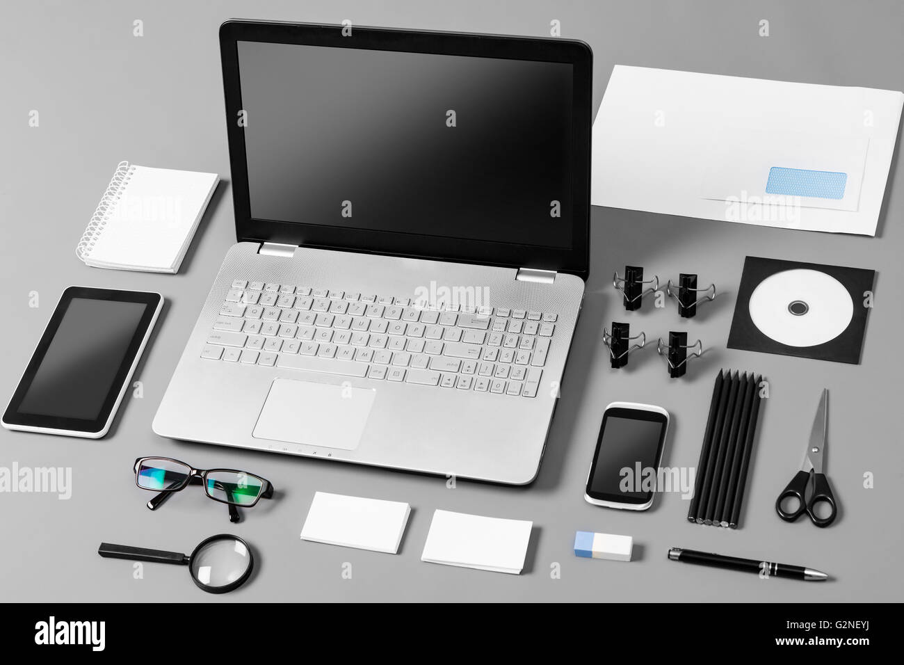 Marque Marque Responsive Web Design Les graphistes - Image Banque D'Images