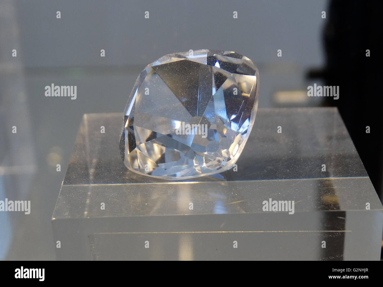 Pacha d'Égypte Diamant. Le pacha d'Égypte est l'un des plus beaux diamants jamais trouvé mesuré à 40 carats. Datée 2014 Banque D'Images