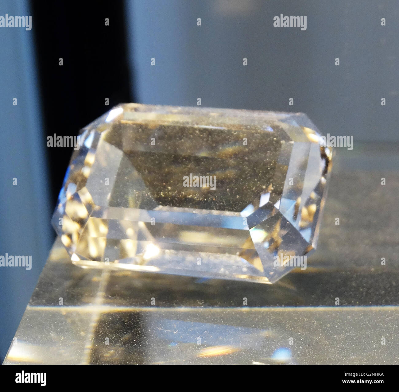 L'île de York Diamond mesuré à 60,25 carats. Datée 2014 Banque D'Images