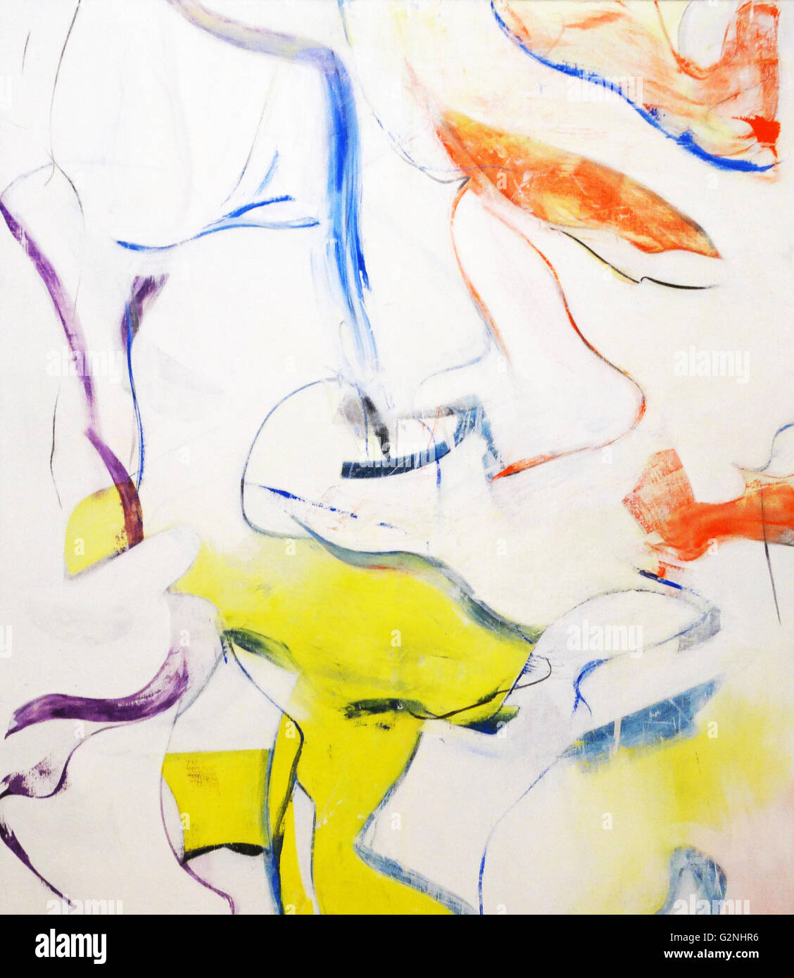 Matin : Les ressorts de Willem de Kooning (1904-1997) huile sur toile. Kooning était un artiste néerlandais expressionnisme abstrait américain. Banque D'Images