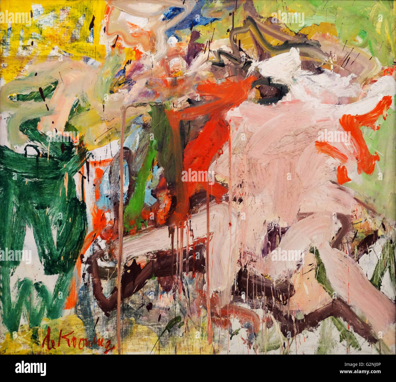 Rosy-Fingered Dawn à Louise Point (huile sur toile) par Willem de Kooning (1904-1997) Un artiste néerlandais expressionnisme abstrait américain qui est né à Rotterdam, aux Pays-Bas. Banque D'Images