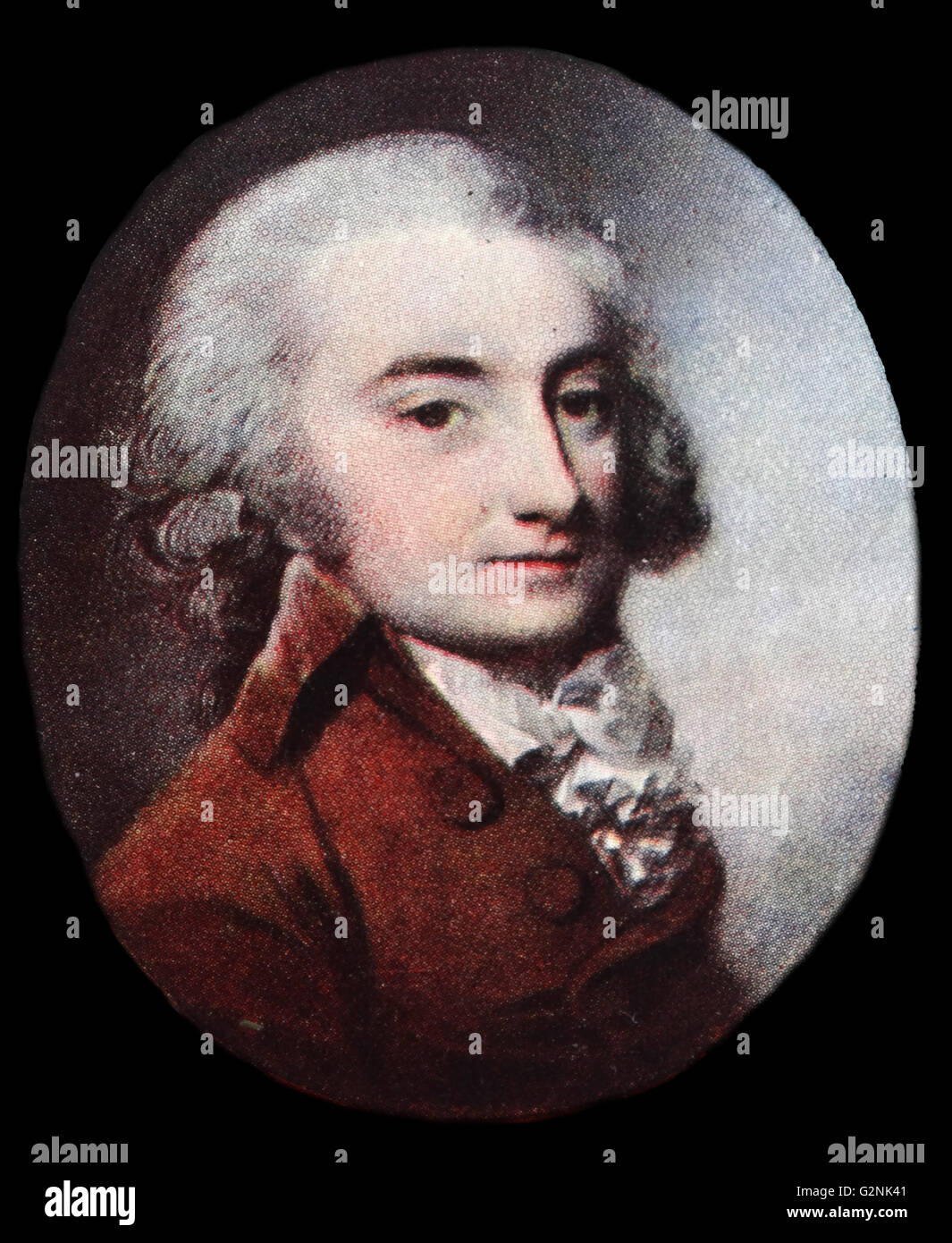 Jean Jelliard Brundish, M.A. Smith Priseman et Senor Wrangler en 1773 par George Engleheart (1750-1829) L'un des plus grands peintres français de miniatures. Banque D'Images