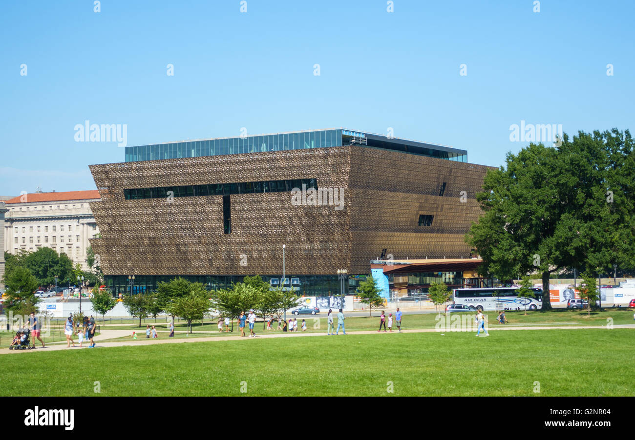 Washington DC, vers août 2015 : Le National Museum of African American History and Culture (NMAAHC) est en construction. Banque D'Images