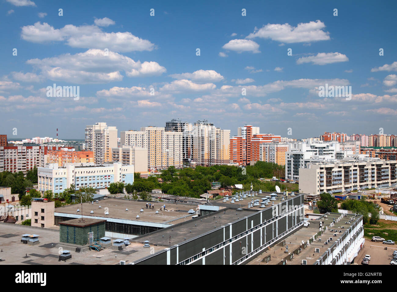 Nouveau quartier de ville. Kazan, Russie, 26-05-2016 Banque D'Images