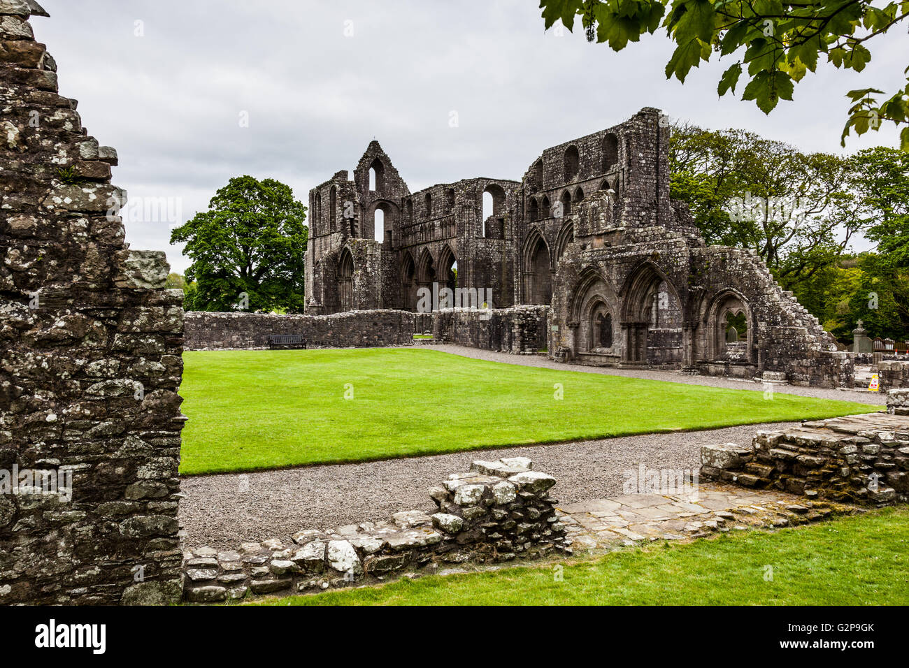 L'Abbaye de Dundrennan, Dundrennan, Dumfries et Galloway, Écosse Banque D'Images
