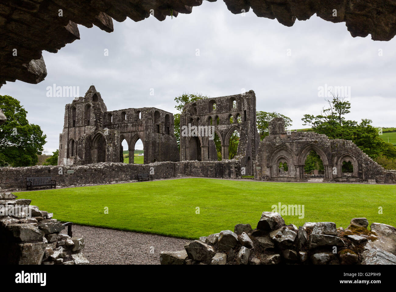 L'Abbaye de Dundrennan, Dundrennan, Dumfries et Galloway, Écosse Banque D'Images