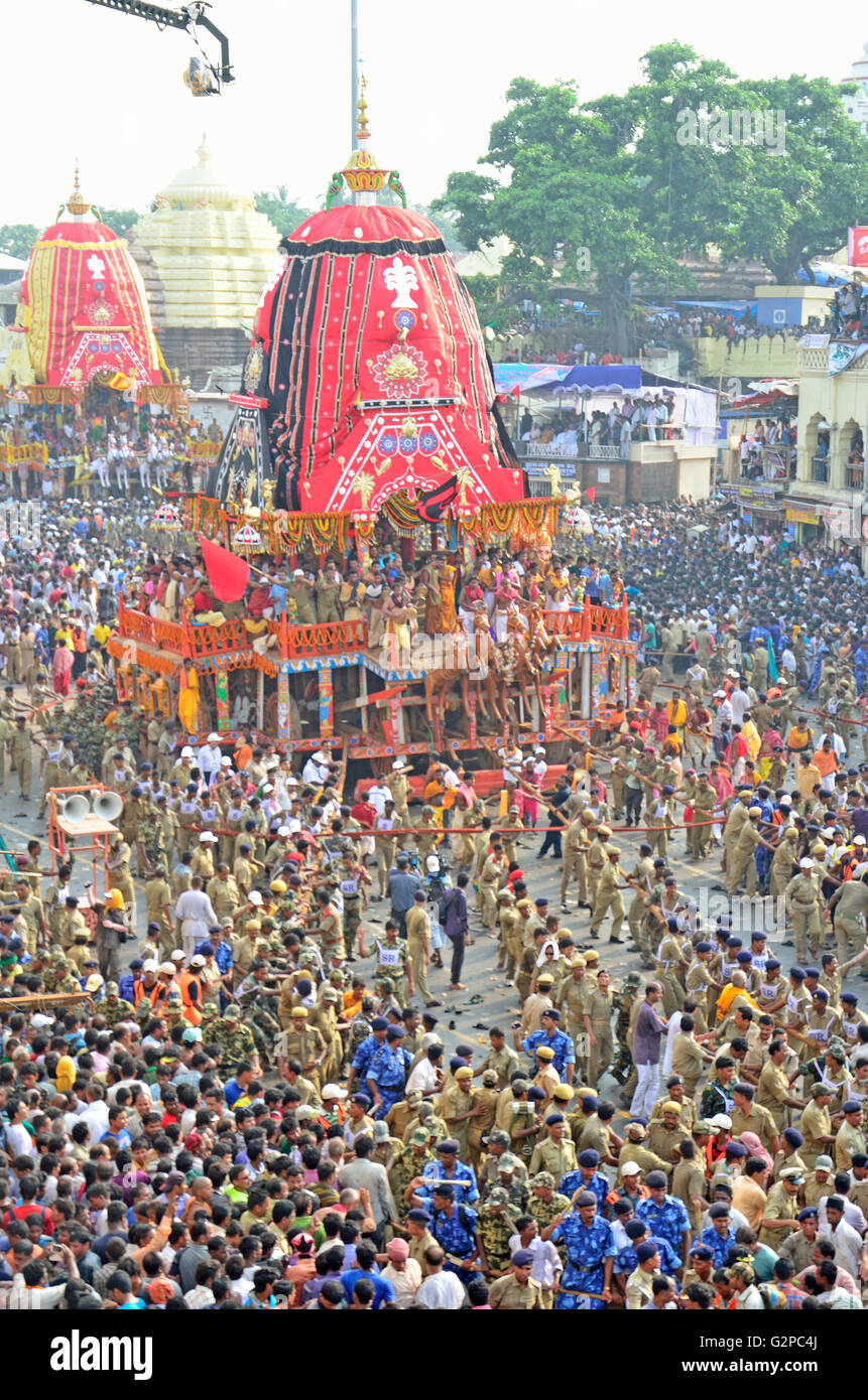 Rathyatra ou char, festival, Puri, Orissa Banque D'Images