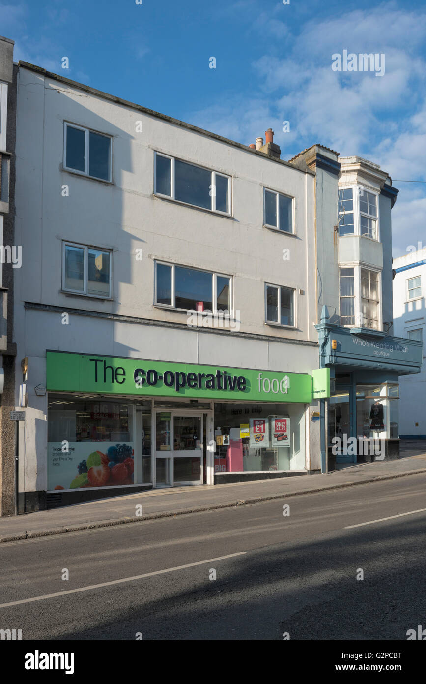 Co-operative supermarché. St Leonards. Hastings. East Sussex. L'Angleterre. UK Banque D'Images