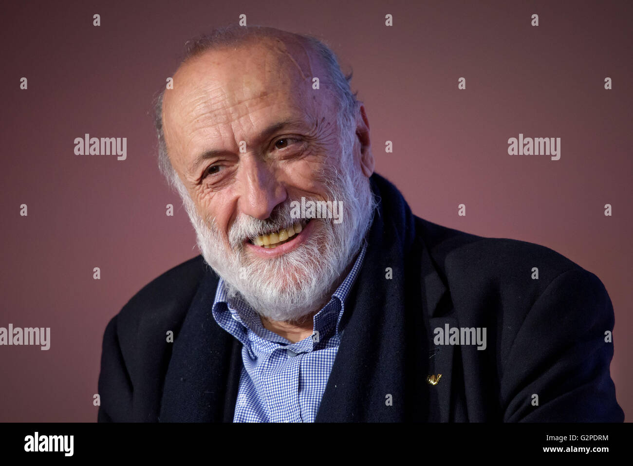 Carlo Petrini Président et fondateur du mouvement Slow Food Banque D'Images