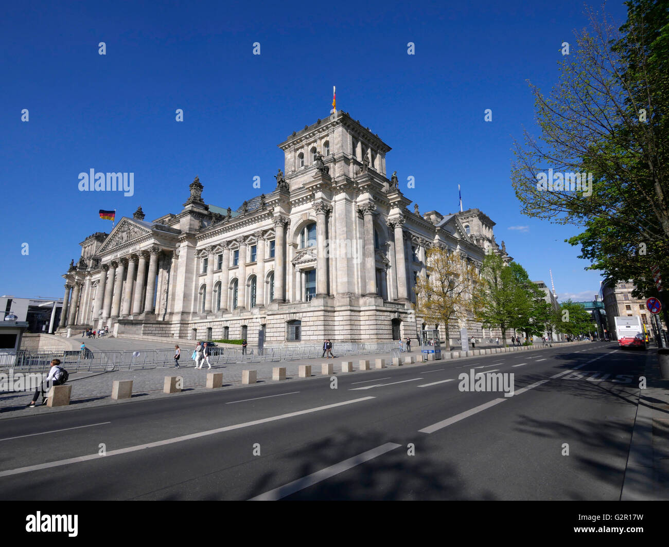 Bâtiment du Parlement allemand Reichstag, Berlin, Allemagne, Europe. Banque D'Images