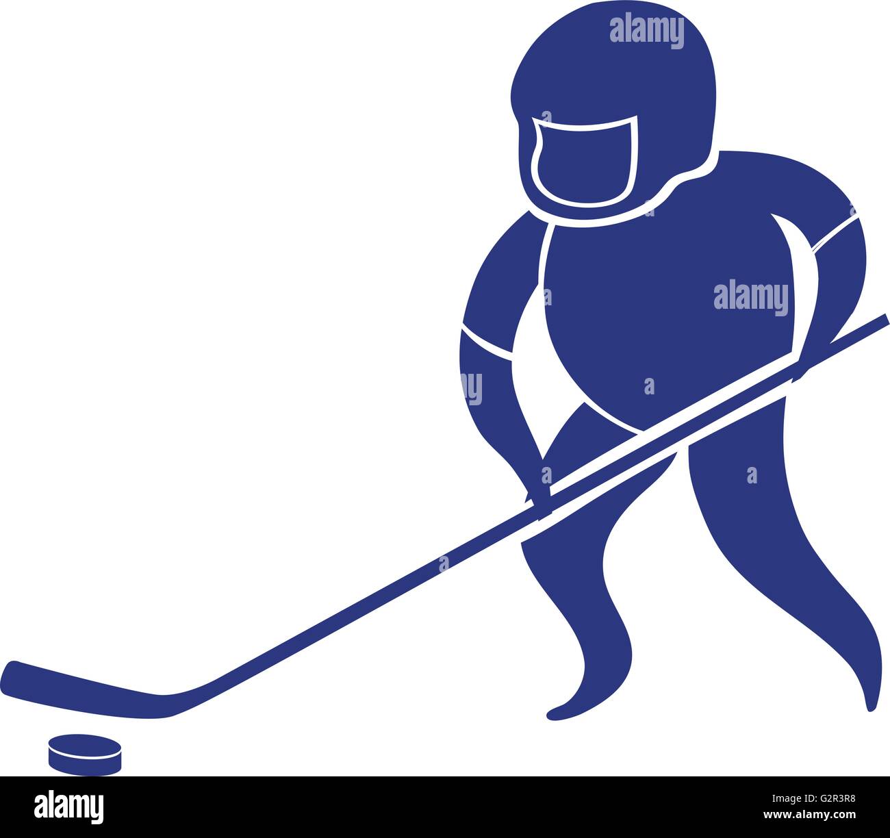 L'icône du sport de masse pour design illustration hockey Illustration de Vecteur