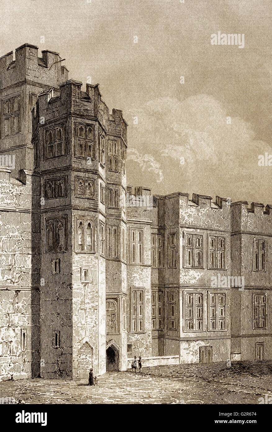Le Château de Warwick, Warwickshire, Angleterre, Europe Banque D'Images