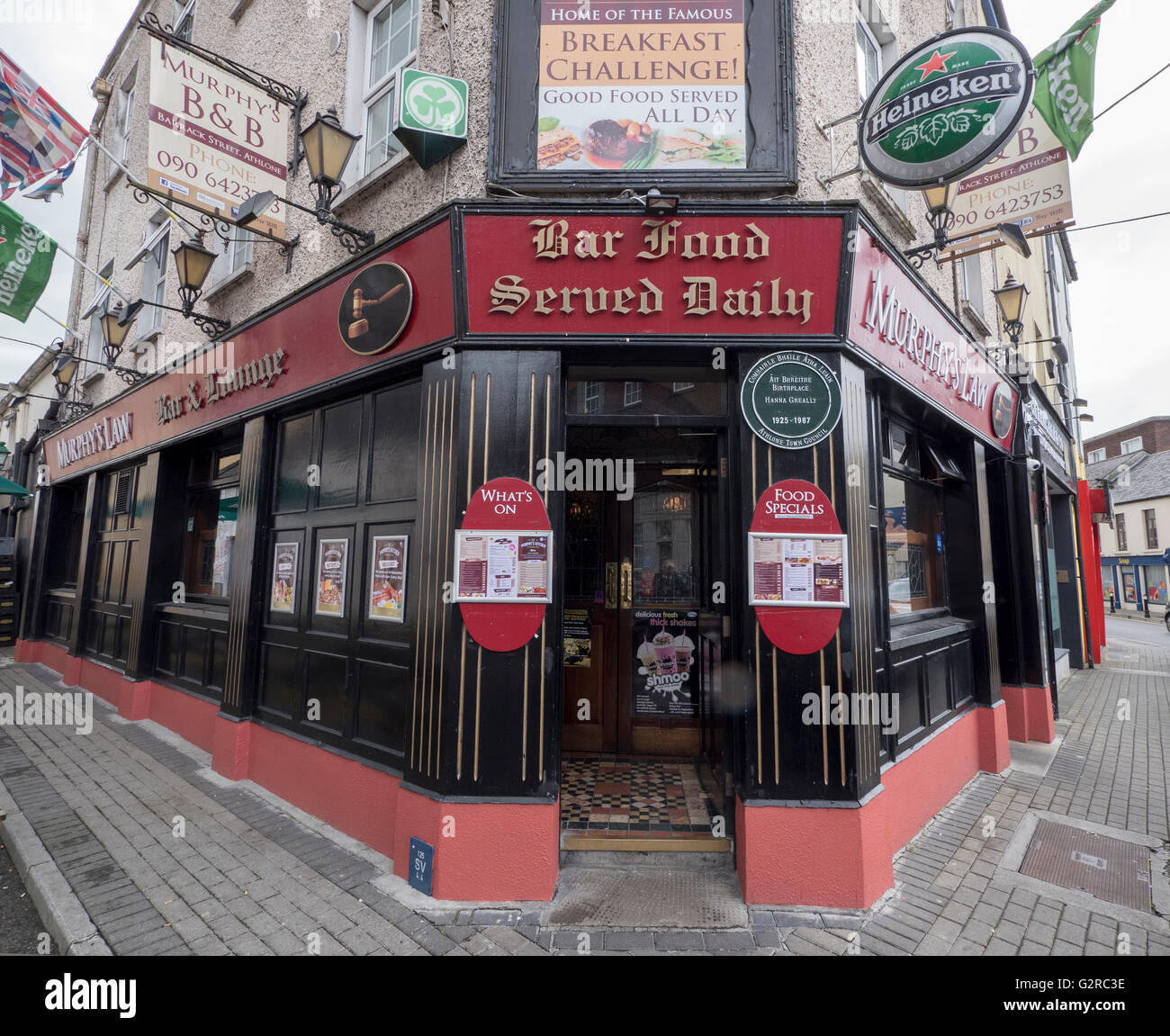 Murphys Law, (l'assemblée), Barrack Street, Athlone, Co Westmeath, Irlande. Banque D'Images