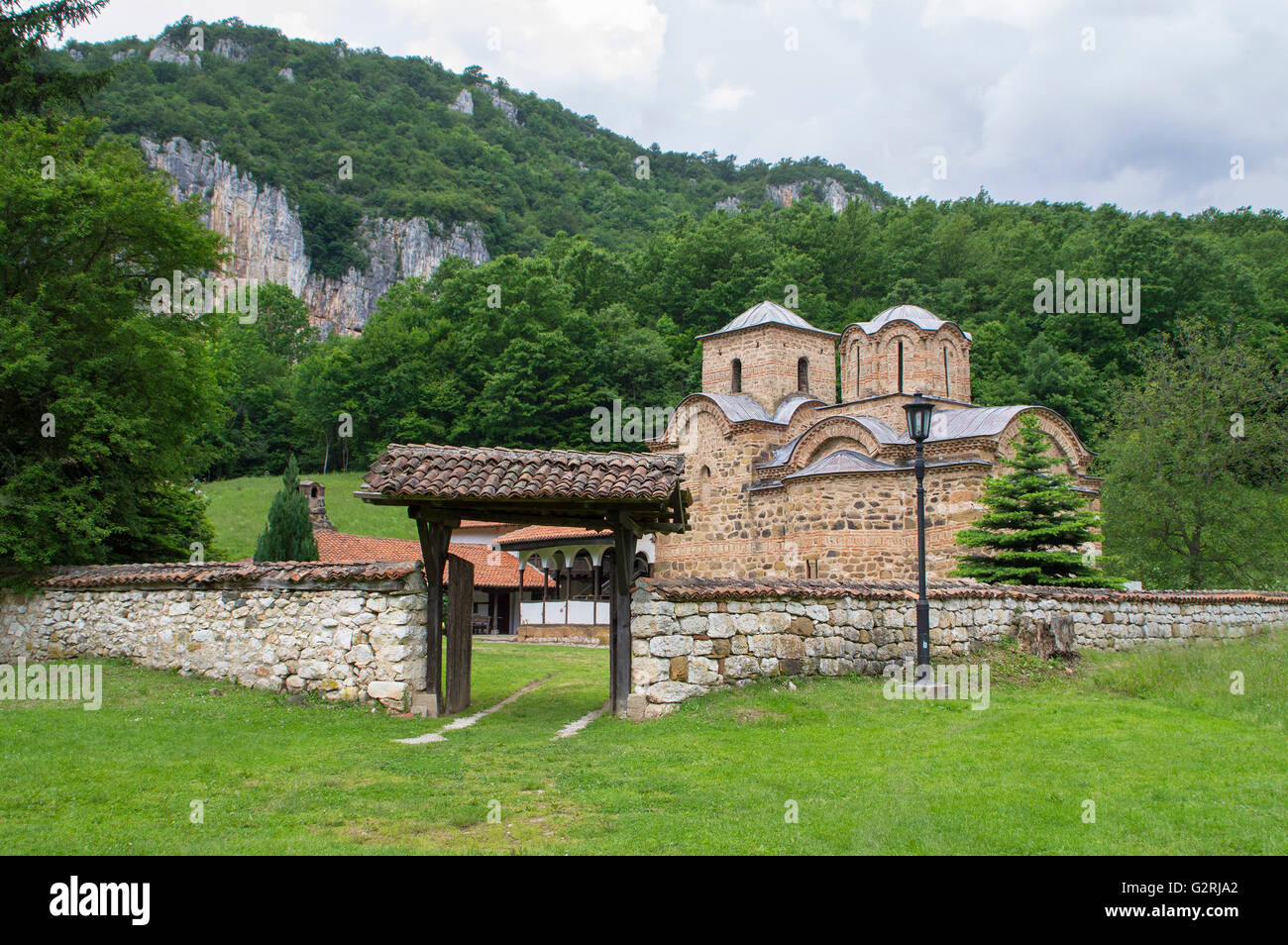 Saint Jean l'Évangéliste monastère près de Poganovo Village, Serbie Banque D'Images