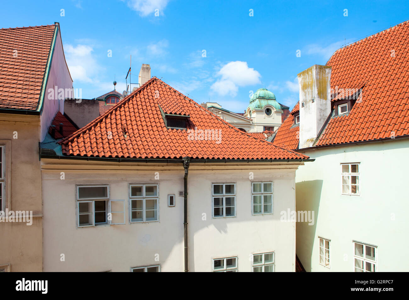 République tchèque, Prague - cour intérieure de la Vieille Ville Banque D'Images