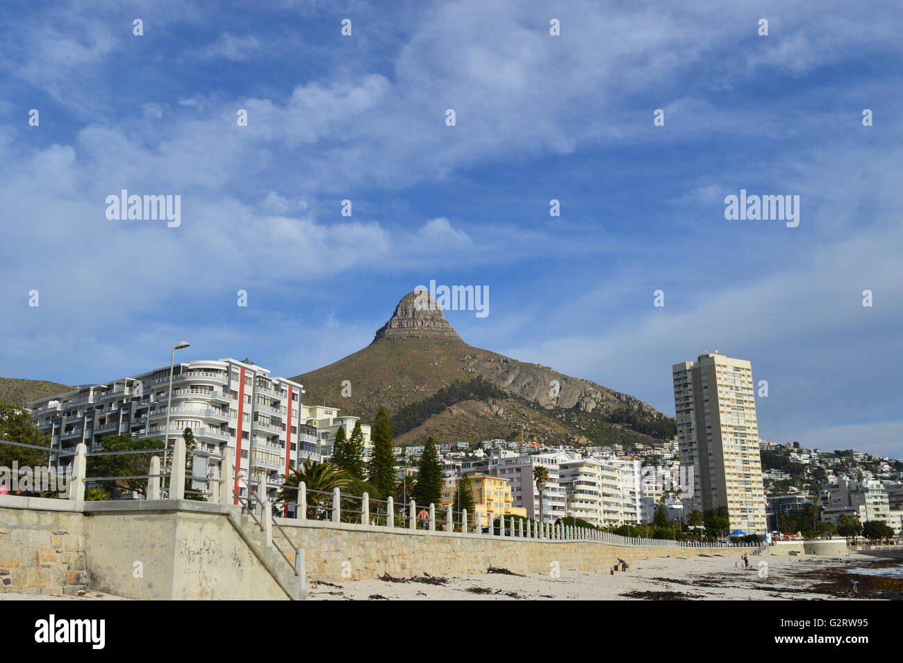 Vue paysage de Sea Point à Cape Town Banque D'Images