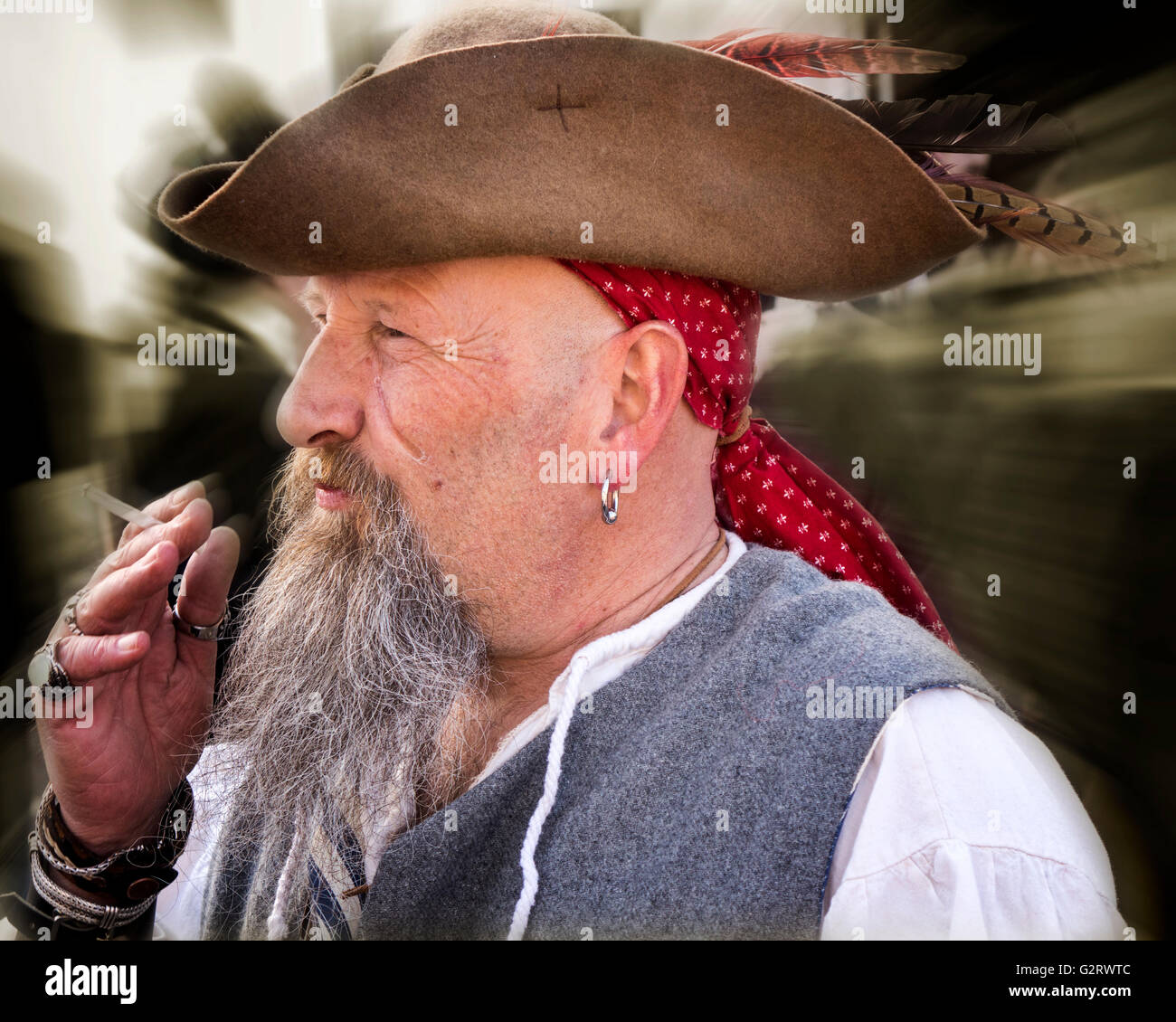 Go - DEVON : Pirate au Festival 2016 Pirate Brixham Banque D'Images
