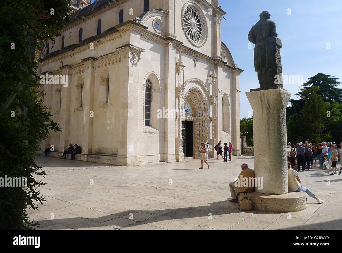 Cathédrale de St Jacob, Sibenik, Croatie Banque D'Images