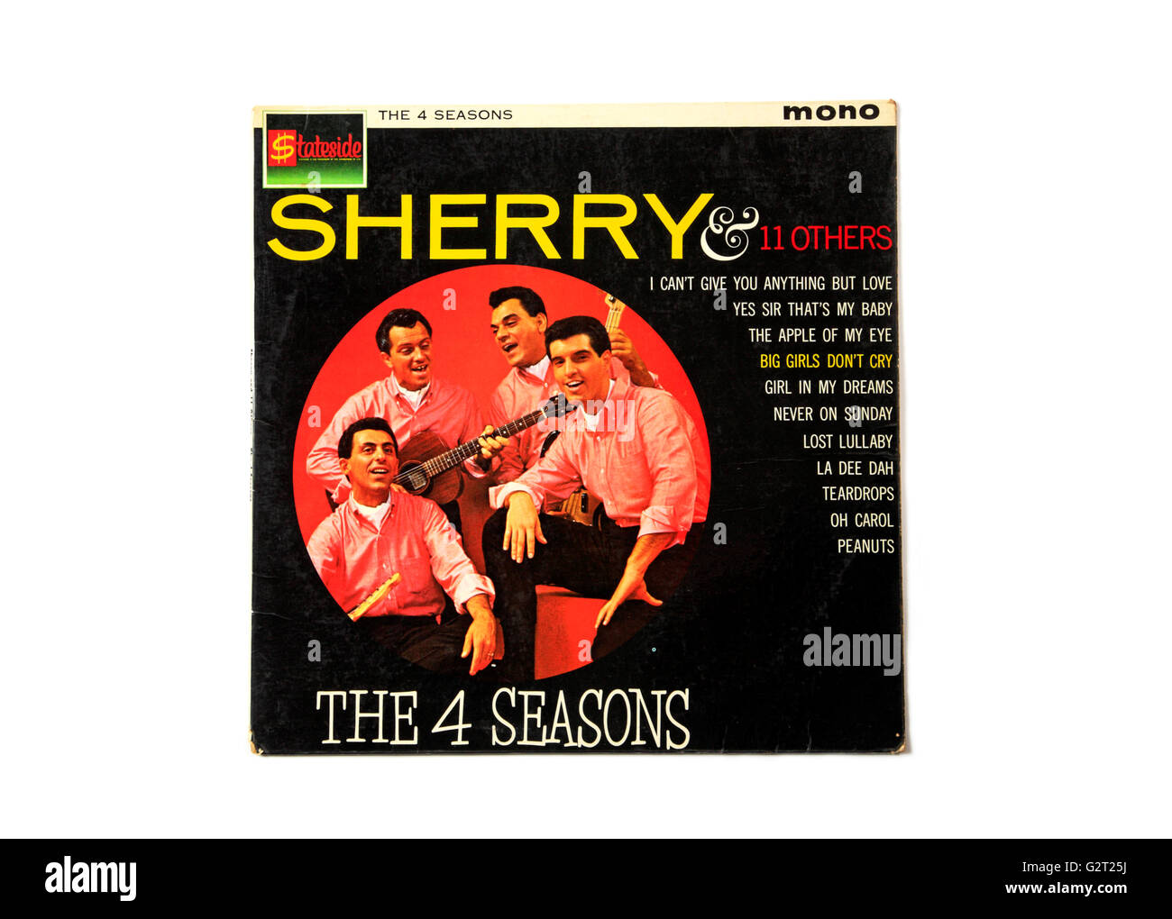 Un Four Seasons de temps à l'enregistrer l'album intitulé "sherry". Banque D'Images