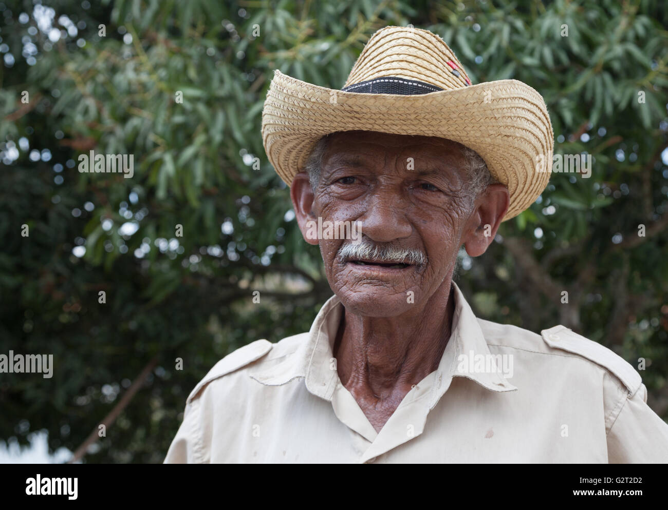 Agriculteur cubain Banque D'Images