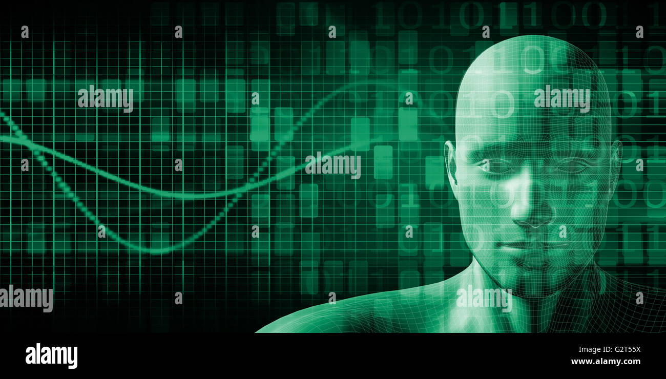 Les droits de l'implant de la technologie comme un concept Illustration Banque D'Images