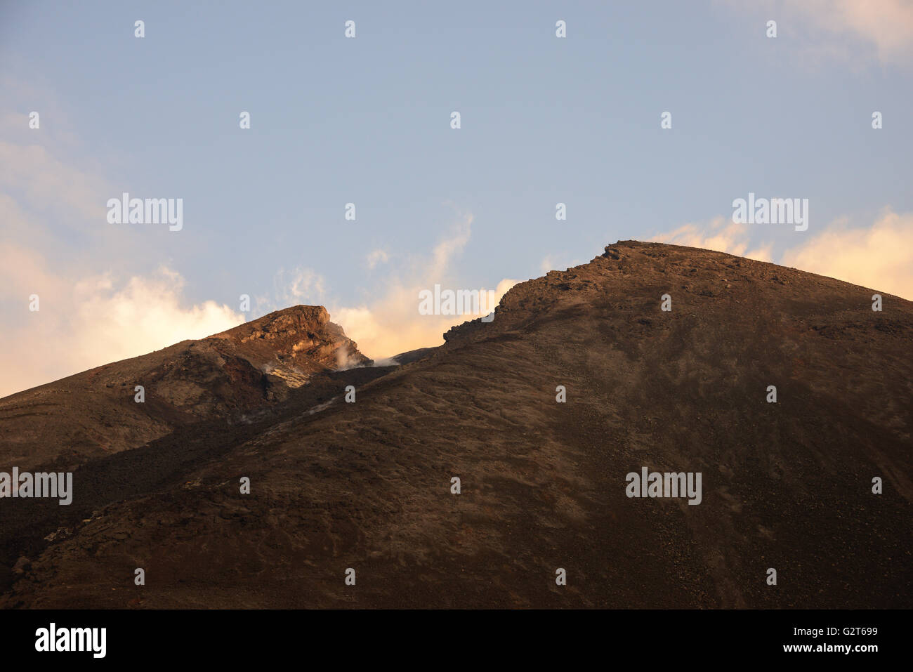 Après-midi sur le volcan Pacaya près de Antigua au Guatemala Banque D'Images