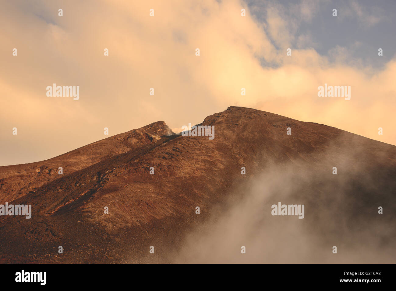 Après-midi sur le volcan Pacaya près de Antigua au Guatemala Banque D'Images