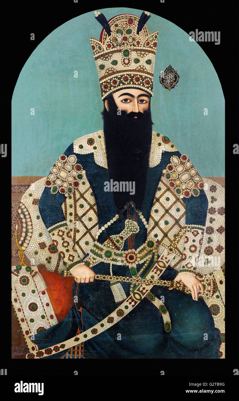Le rhim 'Ali, Iran, 1816 - Portrait de Fath Ali Shah - Banque D'Images