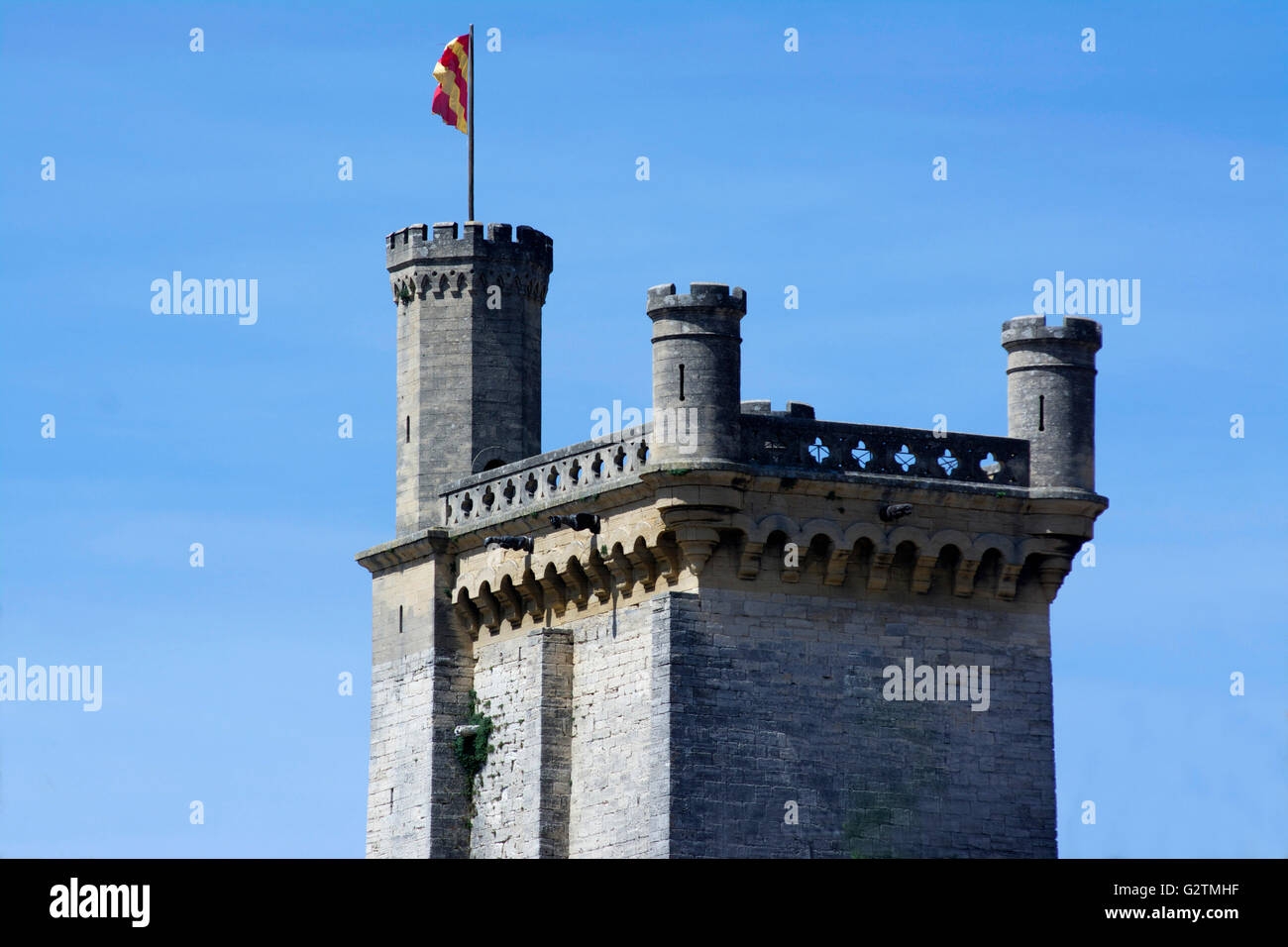 Le Dukes Palace, Tower Tour Bermonde, Gard, Languedoc-Roussillon, France Banque D'Images