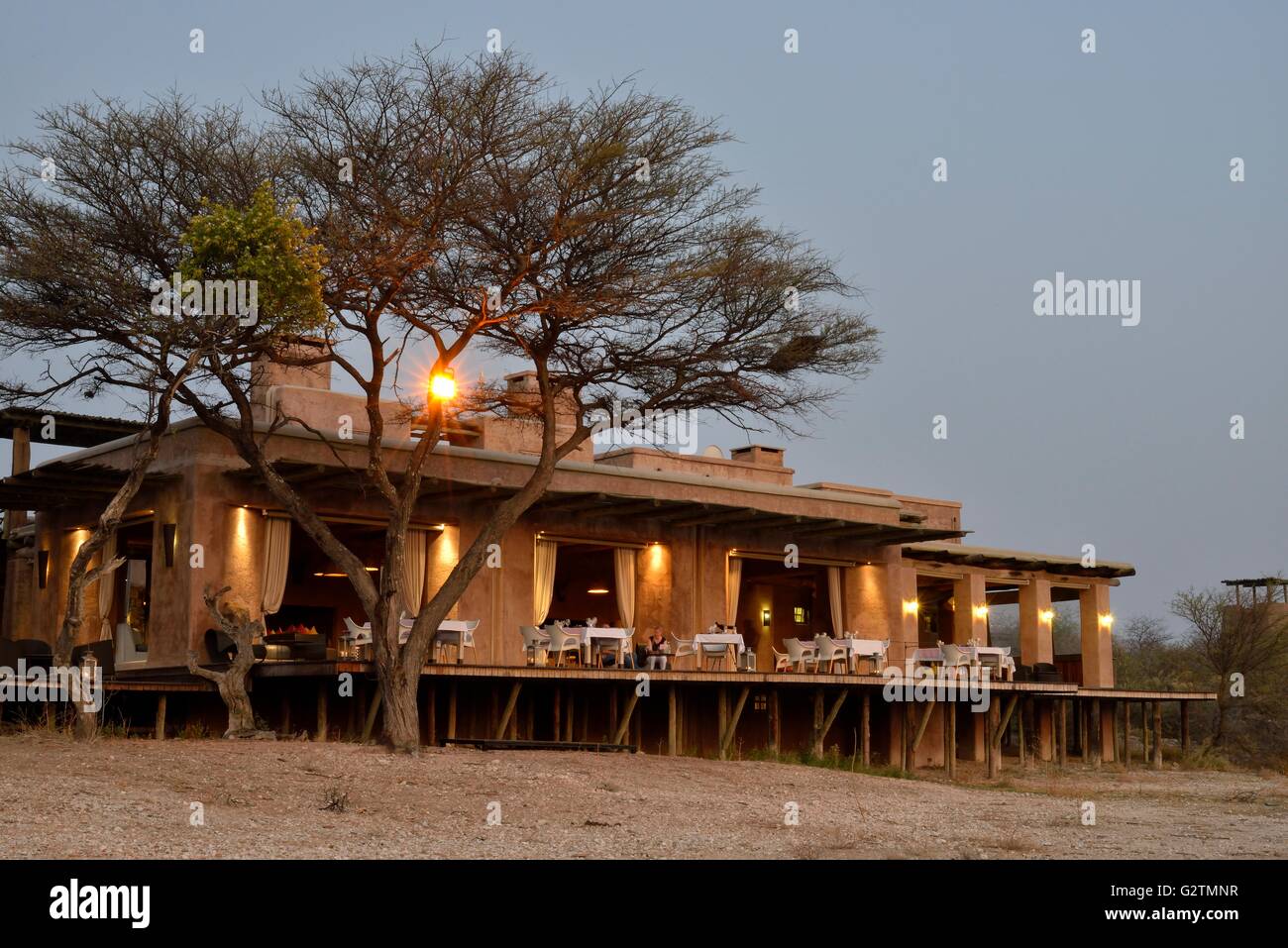 Onguma Le Fort, Lodge près du Parc National d'Etosha, Namibie, Onguma Banque D'Images