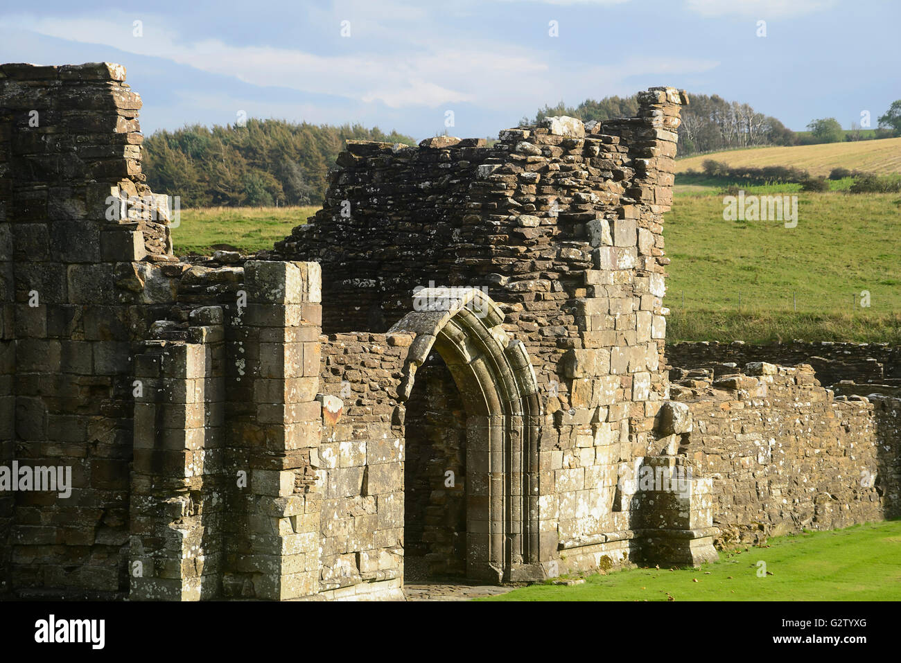 L'Écosse, le pays de Burns, Crossraguel Abbey, Maybole. Banque D'Images