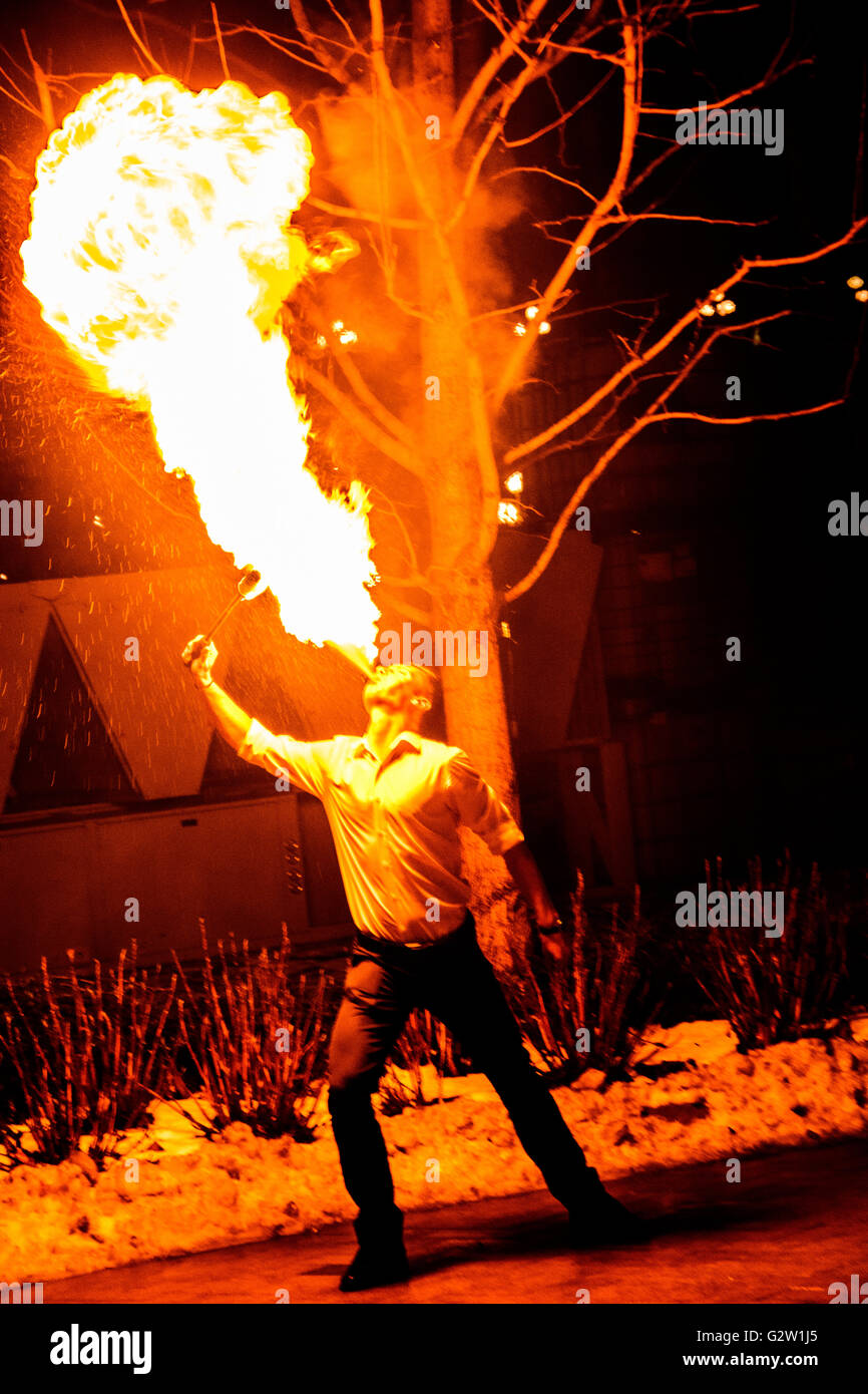 Reniflard de feu Banque D'Images