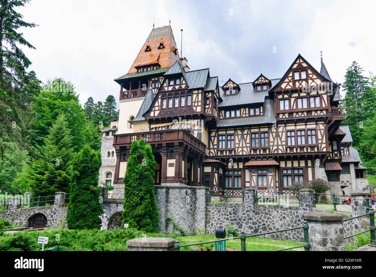 Palais de Pelisor, Roumanie, Transylvanie, Transylvanie, Siebenbürgen (Transsilvanien) , Sinaia Banque D'Images