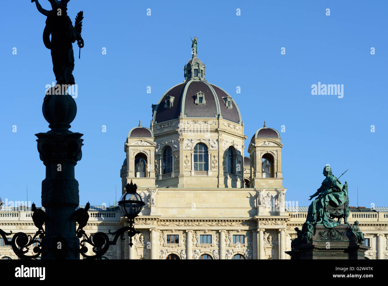 Monument de Marie-Thérèse et le Musée d'art, de l'Autriche, Vienne, Wien Banque D'Images