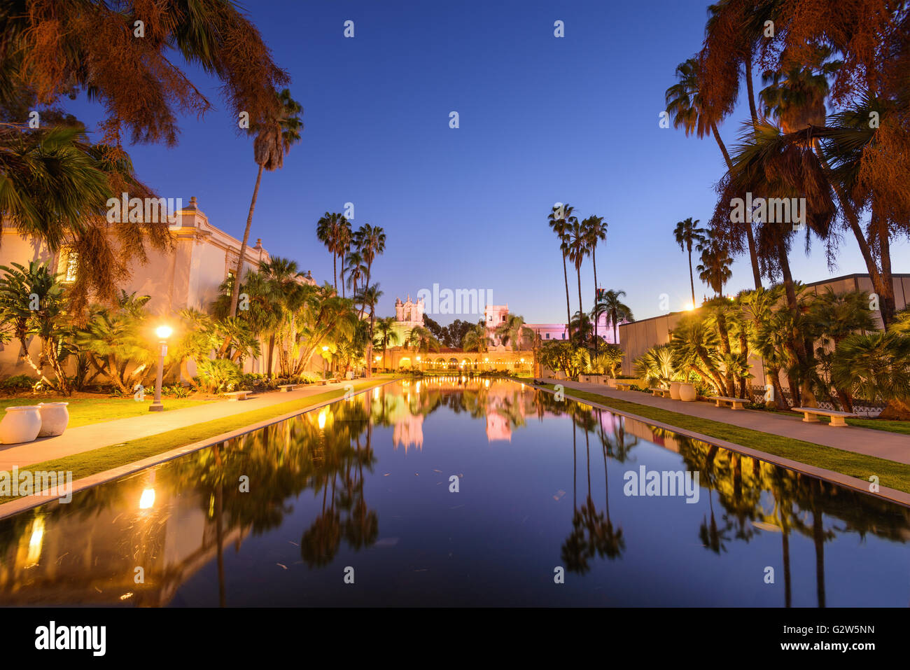 L'architecture ancienne à San Diego, Californie, USA. Banque D'Images