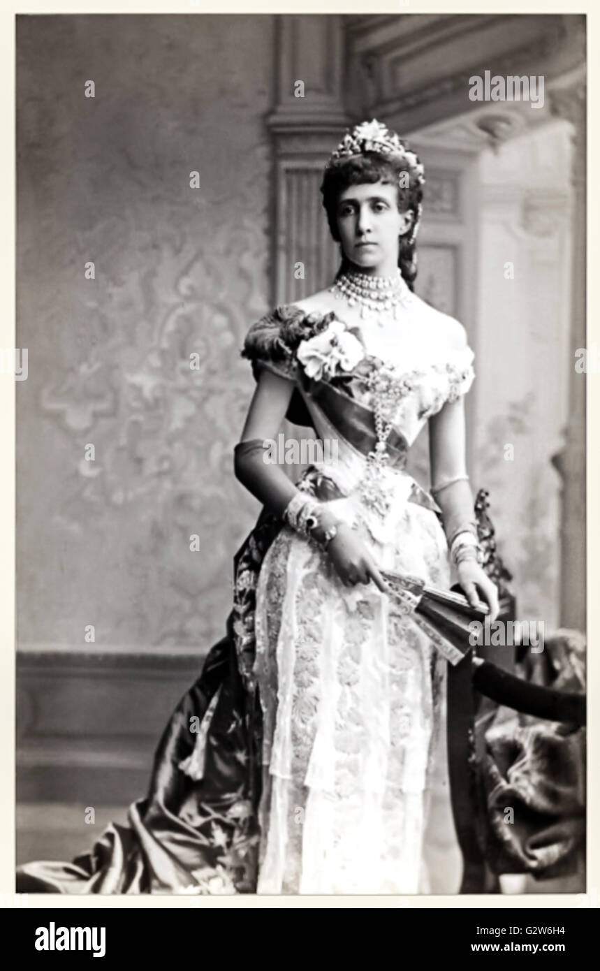 L'archiduchesse Marie Thérèse (1855-1944), princesse de la maison de Bragance (Portugal) a épousé l'Archiduc Karl Ludwig de l'Autriche de devenir une archiduchesse d'Autriche. Banque D'Images