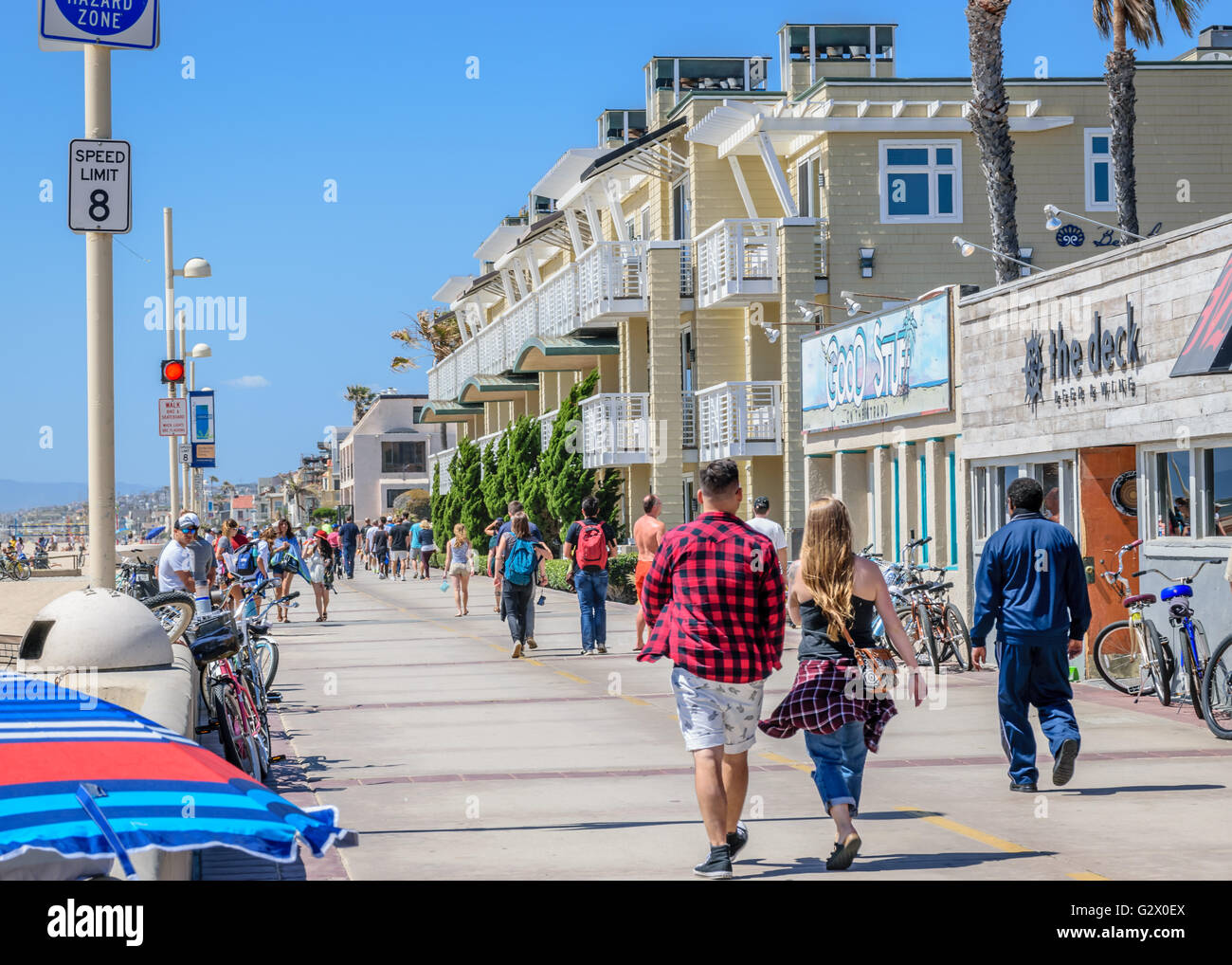 Hermosa Beach Strand Banque D'Images