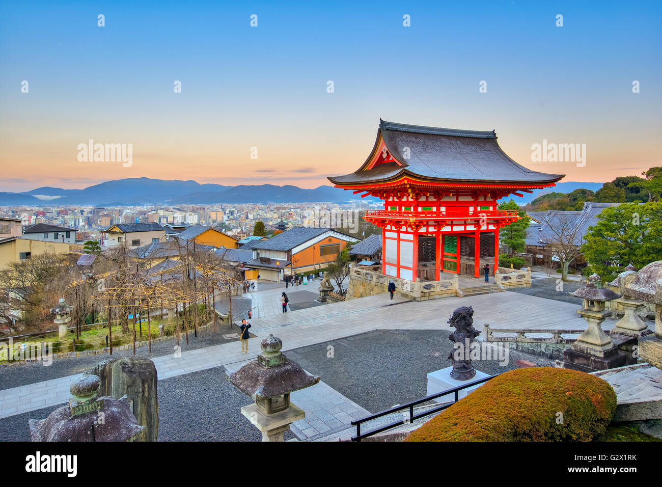 Kyoto, Japon- 31 décembre 2015 : Temple Kiyomizu-dera est un temple bouddhiste indépendant dans l'est de Kyoto. Le temple fait partie du son Banque D'Images