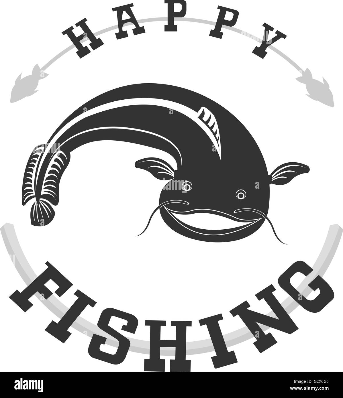 Catfish pêche Illustration de Vecteur