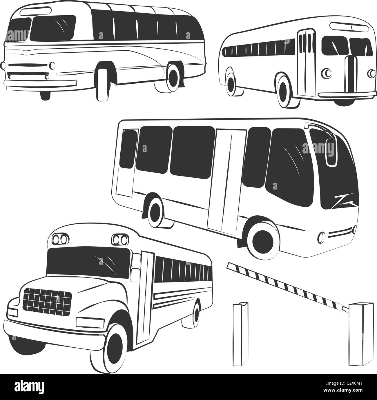vecteur de bus Illustration de Vecteur