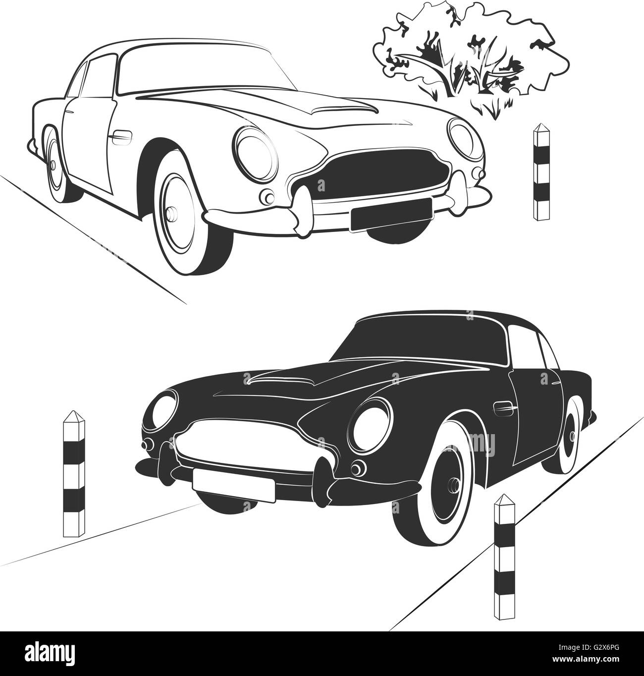 jeu de voitures Illustration de Vecteur